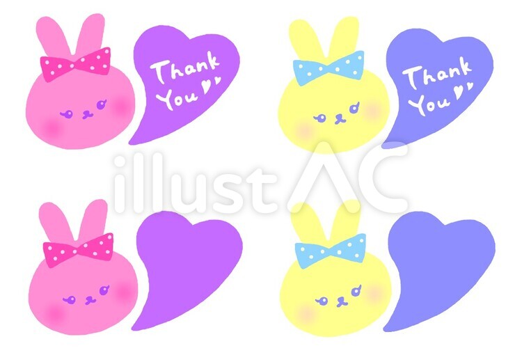 うさぎメッセージカード うさぎ,ウサギ,メッセージのイラスト素材