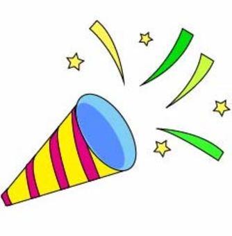 cracker, birthday, birthday card, icon, JPG and PNG