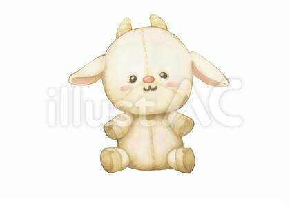 ヤギ ぬいぐるみイラスト
