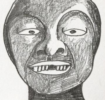 前歯のない人の顔 前歯,抜けた,歯,無い,人物,顔,目,一重,見る,鼻のイラスト素材