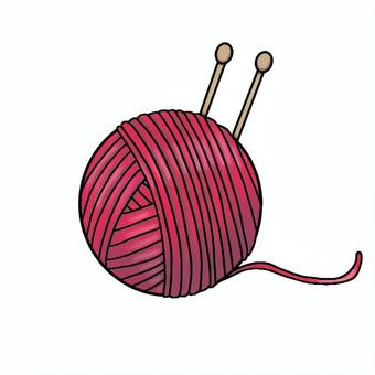 毛糸 毛糸,毛糸玉,編み物,手編み,冬,シンプルのイラスト素材