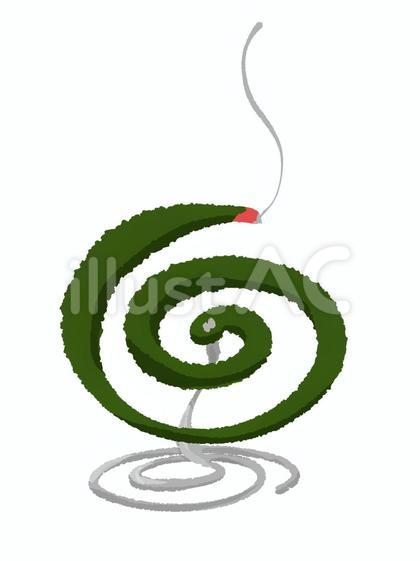蚊取り線香のイラスト