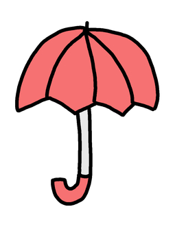 傘赤　シンプル