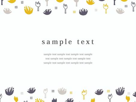 Scandinavian style hand drawn flower frame, JPG, PNG and AI Scandinavian style hand drawn flower frame, frame, decorative frame, flower, JPG, PNG and AI