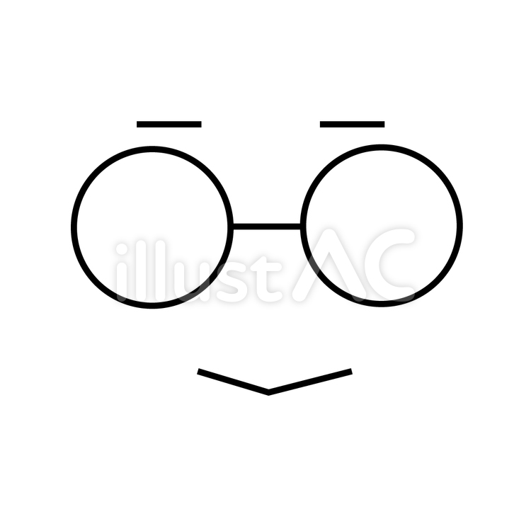 眼鏡さん メガネ,眼鏡をかけた人,眼鏡キャラのイラスト素材