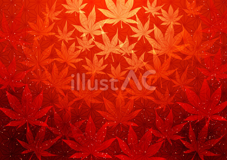 Autumn25133 楓,紅葉,泡のイラスト素材