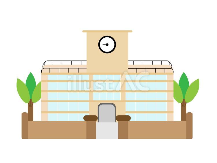 学校 学校,スクール,建物のイラスト素材