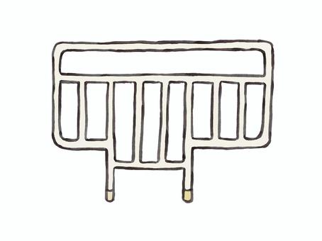 ベッド柵 ベッド柵,介護,福祉用具,ベッド附属品,福祉,サイドレールのイラスト素材