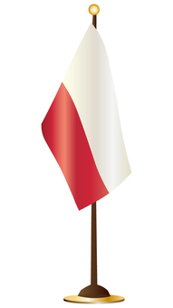 ポーランドの卓上旗