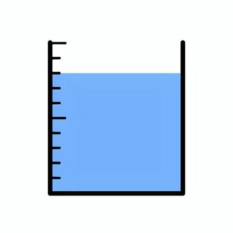 八分目 八分目,計量,水,水色,メモリのイラスト素材
