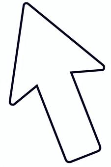 カーソルのような白い矢印（クリック） 矢印,カーソル,アイコン,クリック,マウスポインター,斜め,上,斜め上,左斜め上,プッシュのイラスト素材
