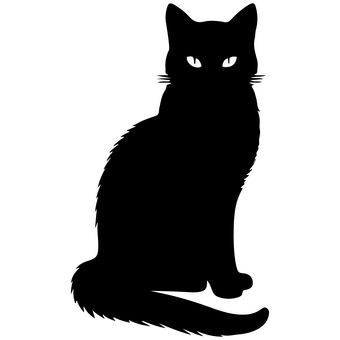 Free cut picture material/cat silhouette, , JPG, PNG and AI