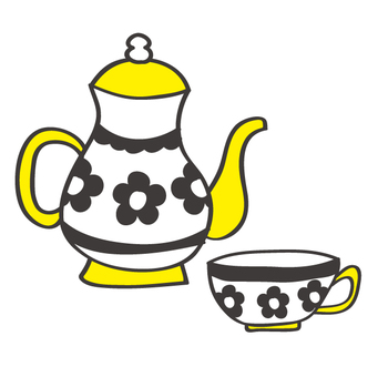 Tea set, , JPG, PNG and AI