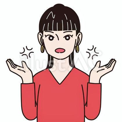 【アイコン用画像】女性_怒る_5