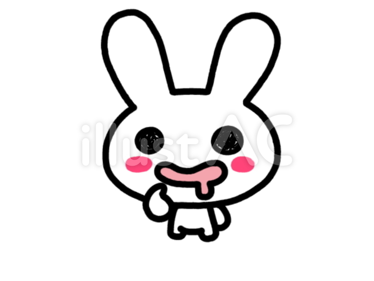 うさぎちゃん　羨ましい　白 うさぎ,羨ましい,欲求のイラスト素材