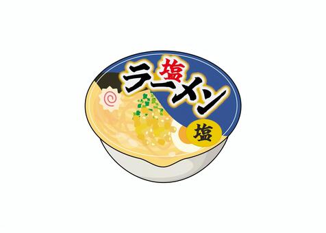 カップラーメン ( 塩 ) 塩,ラーメン,カップラーメン,カップ麺,即席,レトルト,インスタント,非常食,中華そば,パッケージのイラスト素材