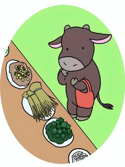 Illustration, корова, wagyu, наживка, 