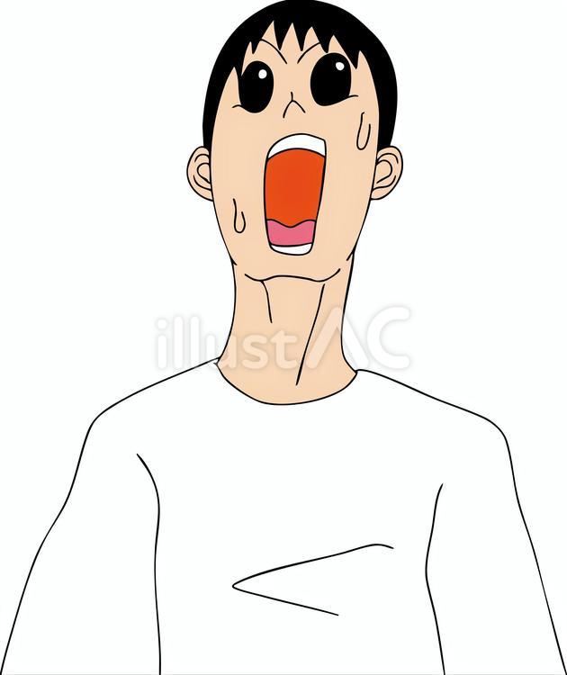 わなわなしている男性 わなわな,男性,衝撃のイラスト素材