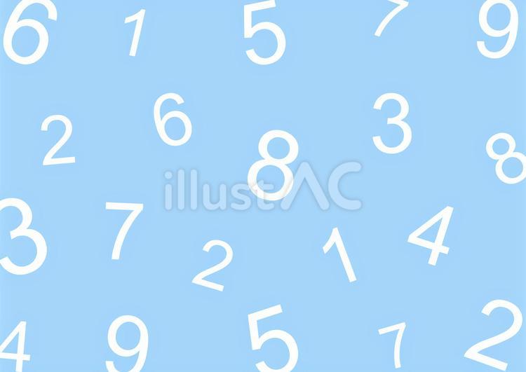 かわいい数字のイラスト 数字,数,算数のイラスト素材