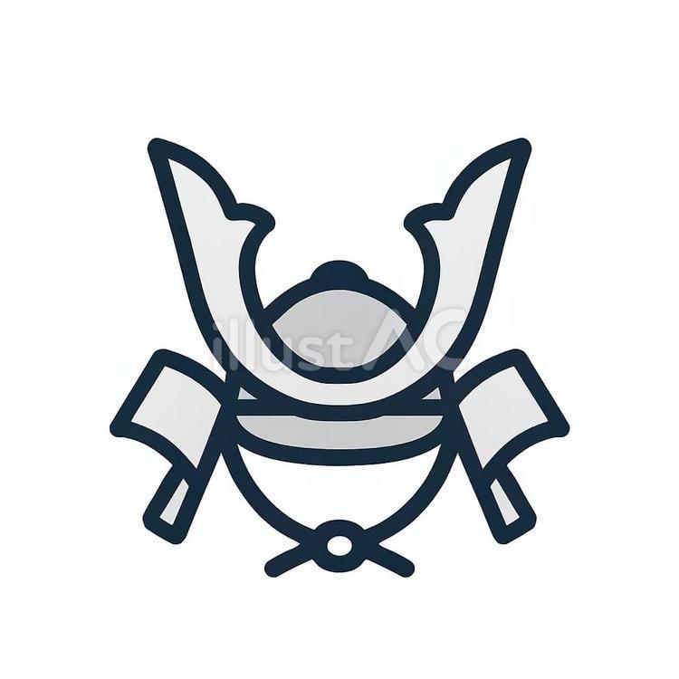 ミニマル兜アイコン（こどもの日用） 兜,こどもの日,ミニマルのイラスト素材