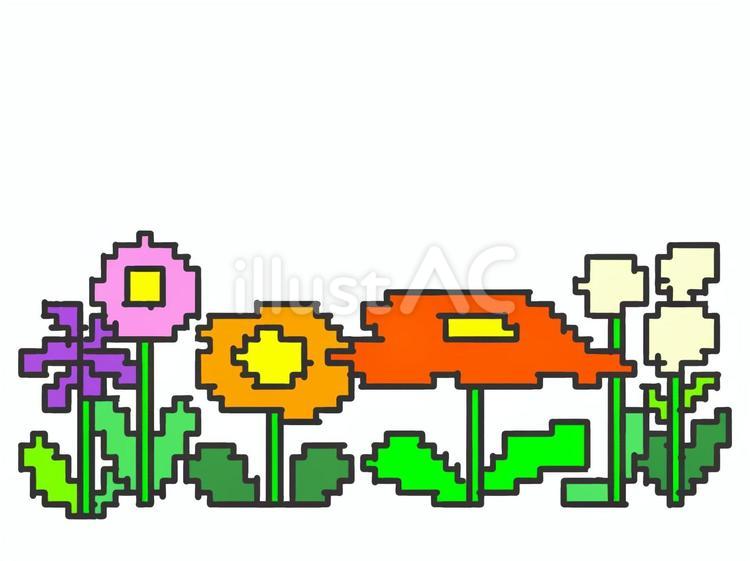 お花のカラフルな挿絵 花,カラフル,カードのイラスト素材