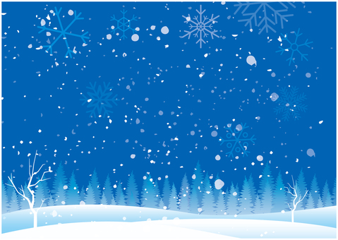自然の雪景色風景 冬,雪,結晶,12月,クリスマス,背景,冬季,森林のイラスト素材