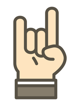 メロイックサイン メロイックサイン,アイコン,手,サイン,ジェスチャー,ハンドサイン,指のイラスト素材