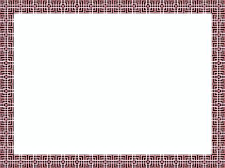 Japanese-style geometric pattern frame material, , JPG and PNG