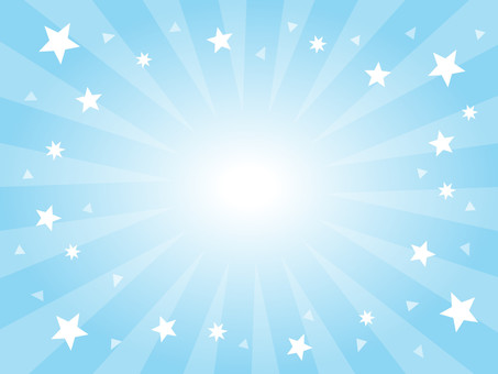 集中線背景（青・キラキラ） 背景,集中線,青,壁紙,キラキラ,星,派手,かわいい,ポップ,おしゃれのイラスト素材