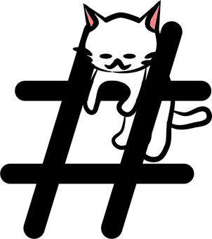 Nyan signs. hash#, , JPG and PNG