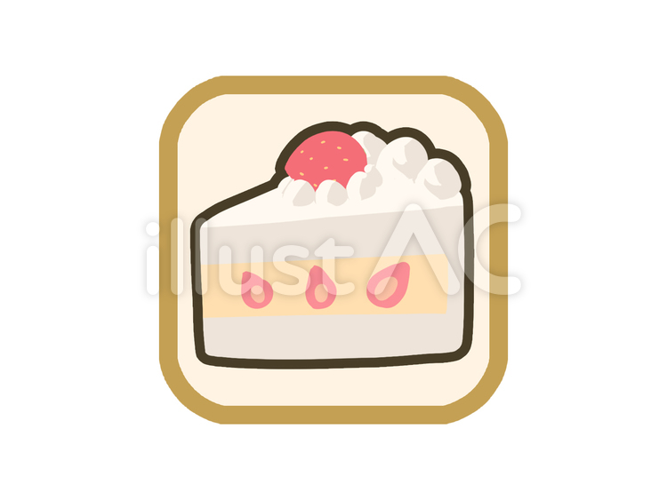 ショートケーキ　アイテム ショートケーキ,お菓子,挿絵のイラスト素材