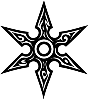 手裏剣 手裏剣,忍者,武器,刃物,時代劇,ベクターのイラスト素材