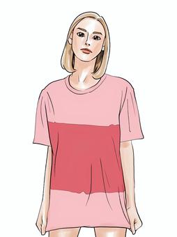 Illustration, female, fashionable, clothing, JPG and PNG