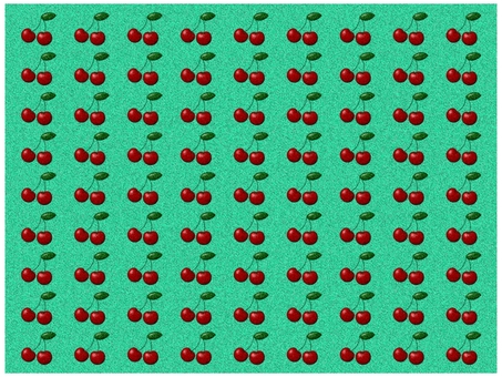 サクランボの壁紙　ライトグリーン サクランボ,さくらんぼ,チェリー,壁紙,背景,ポストカード,柄,パターン,ザラザラ,ノイズのイラスト素材