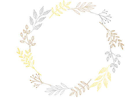 手描き線画の植物フレームイラスト05 手描き線画の植物フレームイラスト05 ボタニカル,ベクター,ラフ,輪,フレーム,手書き,あしらい,植物,装飾,リースのイラスト素材