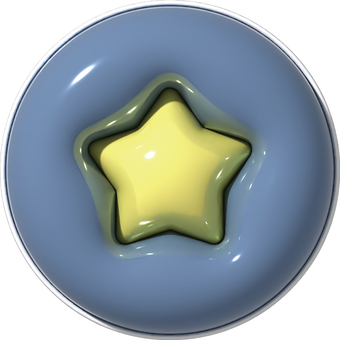 ぷっくり星② ぷっくり,ぷくぷく,星,アイコン,トプ画のイラスト素材