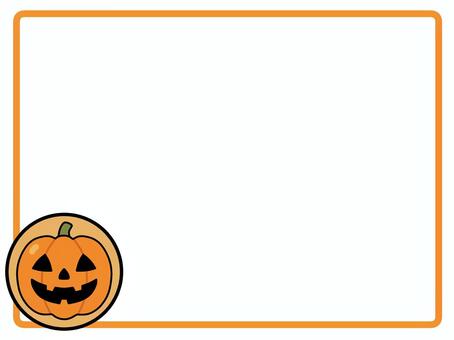 ハロウィンかぼちゃアイコンのフレーム枠 ハロウィン,かぼちゃ,カボチャ,南瓜,ジャックオーランタン,ランタン,お化けかぼちゃ,アイコン,丸アイコン,ボタンのイラスト素材