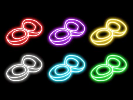 ネオンのゆで卵 ゆで卵,卵,煮抜き,半熟,料理,おかず,温泉卵,黄身,白身,タンパク質のイラスト素材