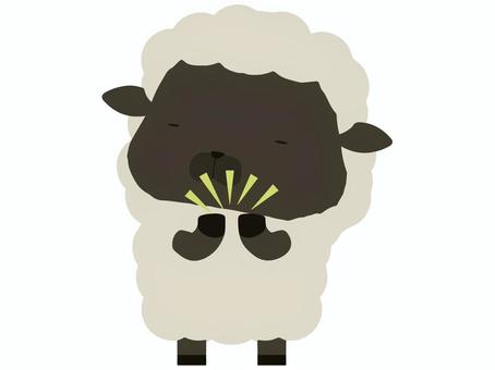 拍手_羊 拍手,羊,動物,かわいい,賞賛,手,叩く,祝うのイラスト素材