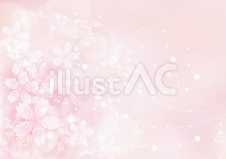桜きらきら29 花,桜,春のイラスト素材
