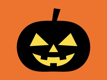 ハロウィンかぼちゃ:三角目鼻有:光