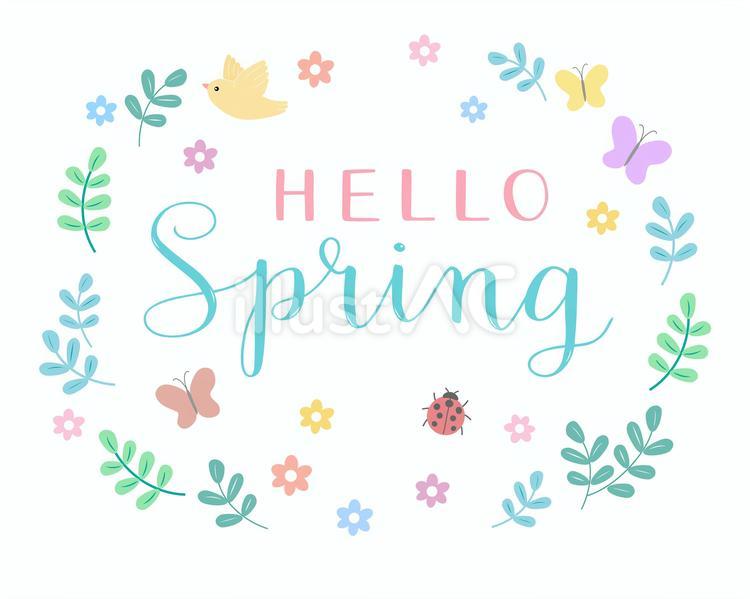 hello spring 1イラスト - No: 24297312｜無料イラスト・フリー素材なら「イラストAC」