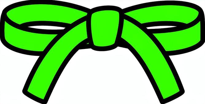 緑の帯です。 帯,シンプル,小物,武道,スポーツ,帯結び,日本,紐,緑のイラスト素材