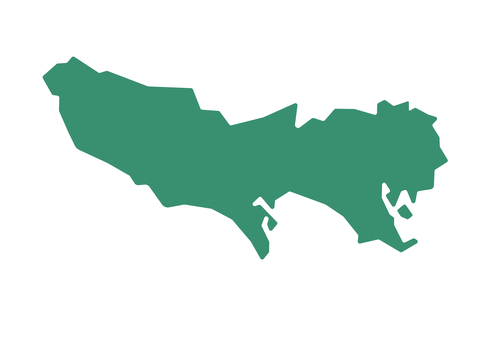 東京都 東京,地図,シンプル,都道府県,グラフィック,グラフィカル,ポップ,デザイン,行政区分,シンボルのイラスト素材