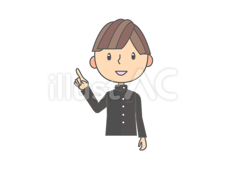 説明を行う男子学生イラスト No 無料イラストなら イラストac