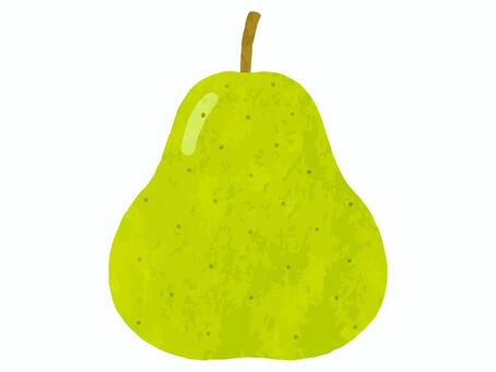 洋梨_水彩風 梨,洋梨,果物,食べ物,水彩風,かわいい,イラスト,ベクターのイラスト素材