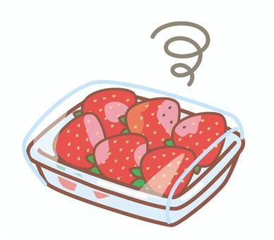傷んだいちごパック いちご,パック,たくさん,傷む,腐る,古いのイラスト素材