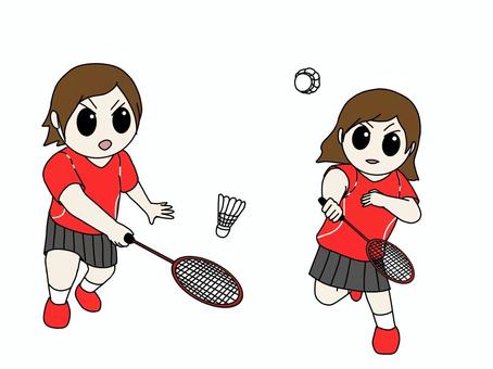 女子バドミントン2