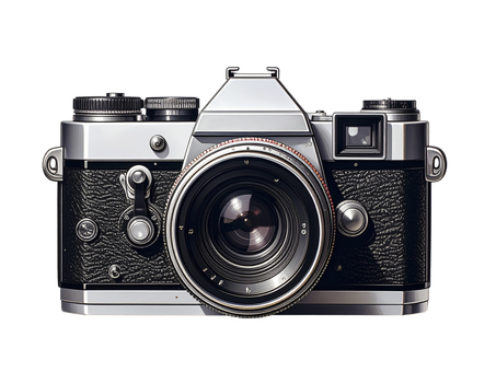 古いフイルムカメラ　AI生成画像　