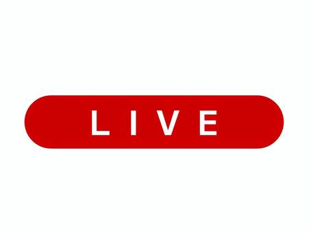 ライブ配信のマーク（端が丸） ライブ配信,生放送,マーク,シンボル,シンプル,アイコン,生配信,中継,バナーのイラスト素材